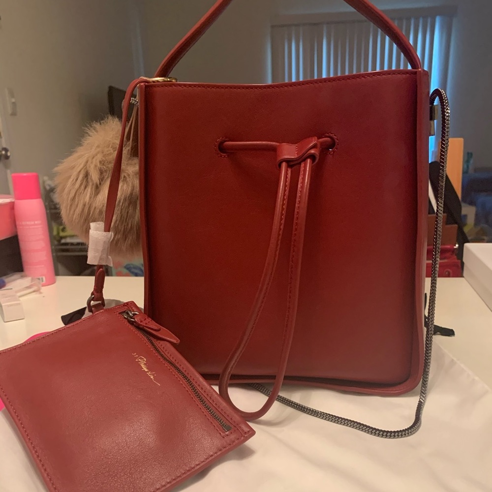 3.1 Phillip Lim Soleil Small Bucket Bag in Red